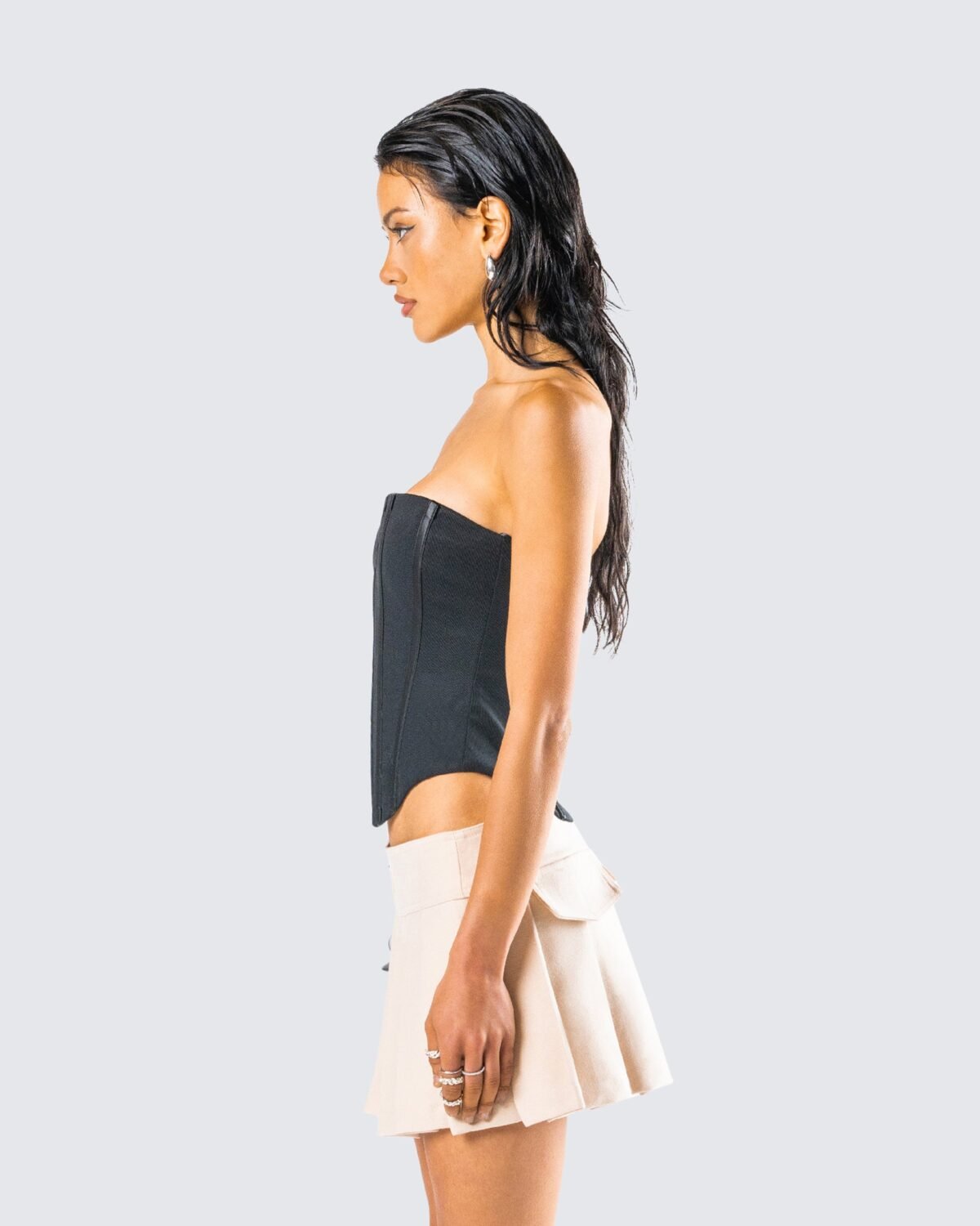 Mesh Overbust Corset Top For Women