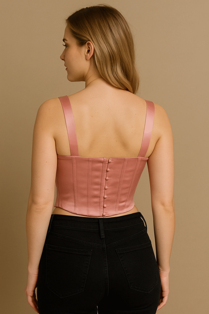 satin bustier