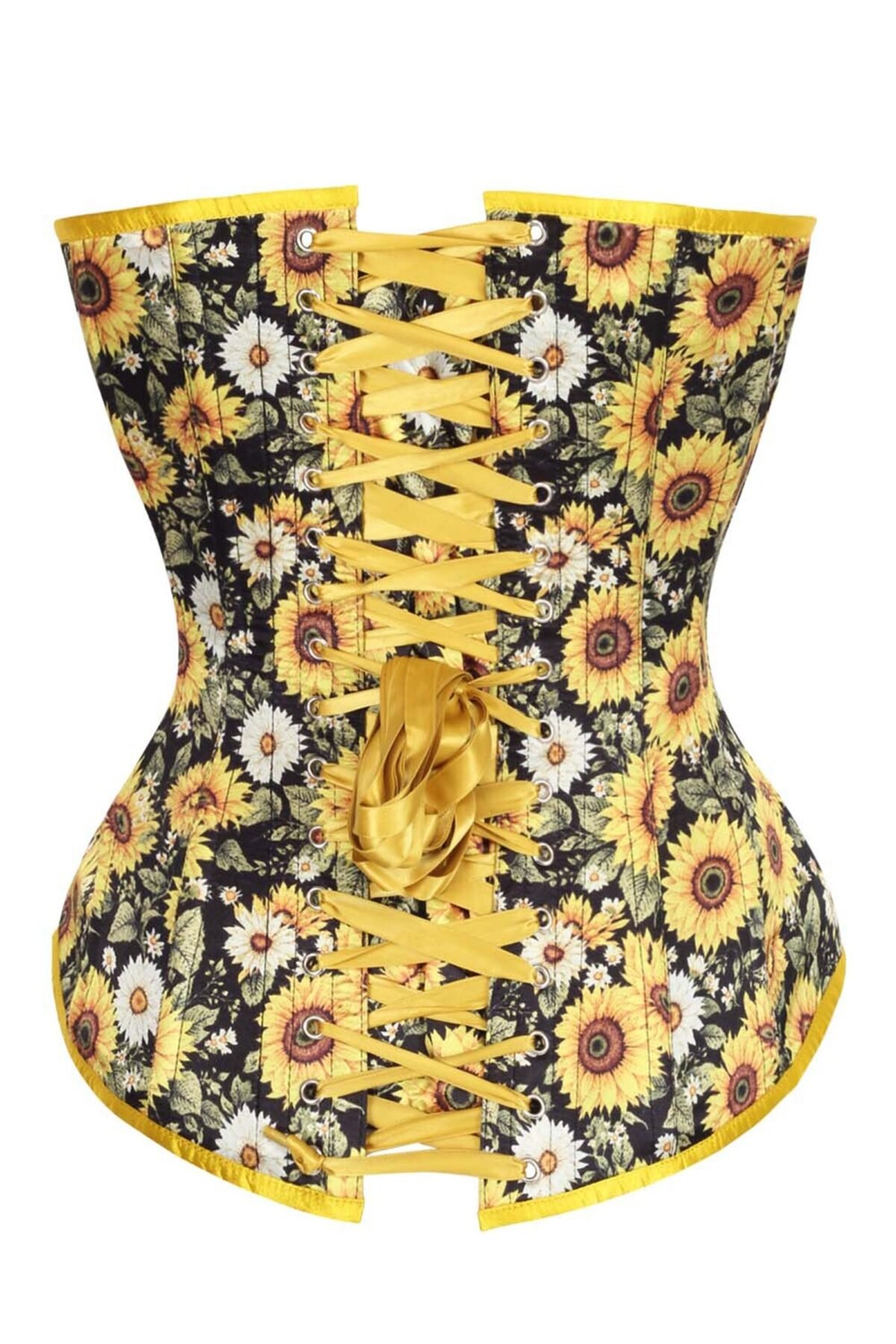 Floral Satin Bustier Bloom Longline Corset Top