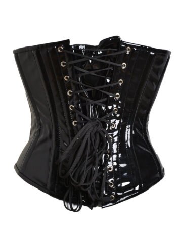 Gothic Bustier PVC Open Cup Corset