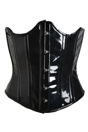 Gothic Bustier PVC Open Cup Corset