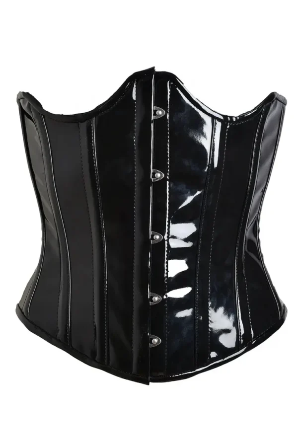 Gothic Bustier PVC Open Cup Corset