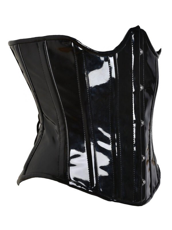 Gothic Bustier PVC Open Cup Corset