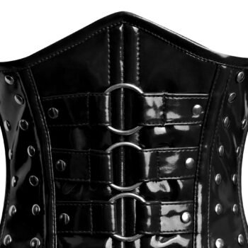 Gothic Underbust PVC Corset Top For Girls