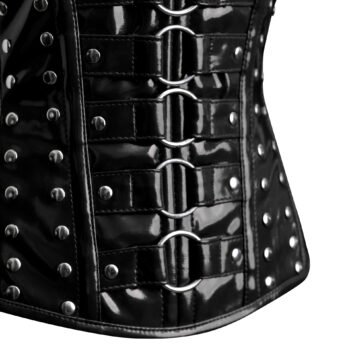 Gothic Underbust PVC Corset Top For Girls