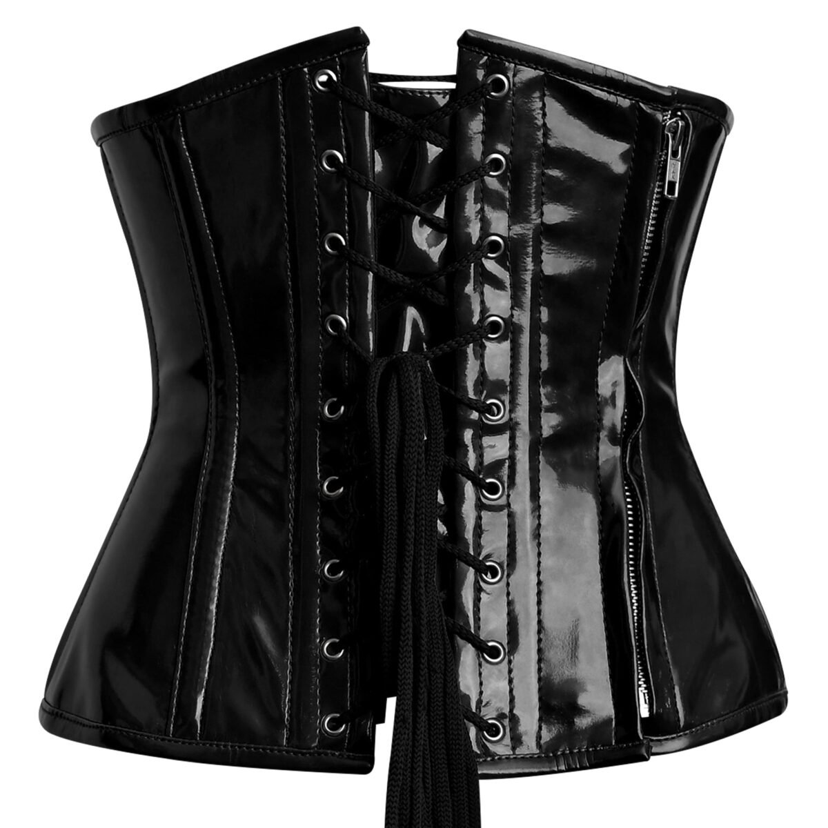 Gothic Underbust PVC Corset Top For Girls