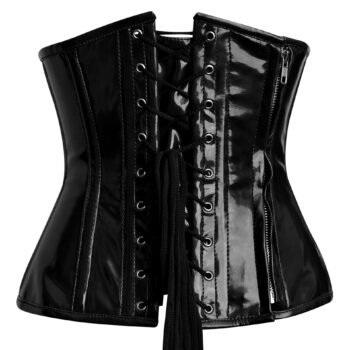 Gothic Underbust PVC Corset Top For Girls
