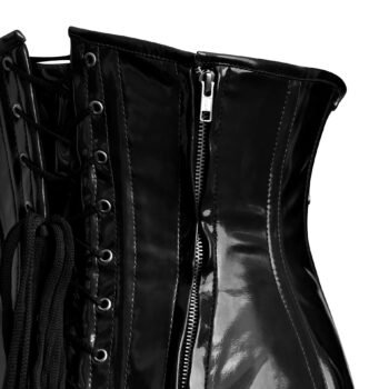 Gothic Underbust PVC Corset Top For Girls