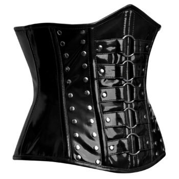 Gothic Underbust PVC Corset Top For Girls