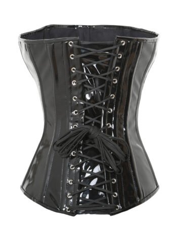 PVC Longline Corset Overbust Buckled Curvy Torso