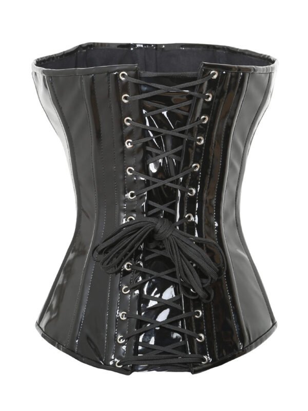 PVC Longline Corset Overbust Buckled Curvy Torso