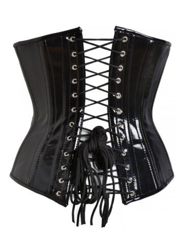 PVC Underbust Waist Corset Gothic Short Torso With Spikes
