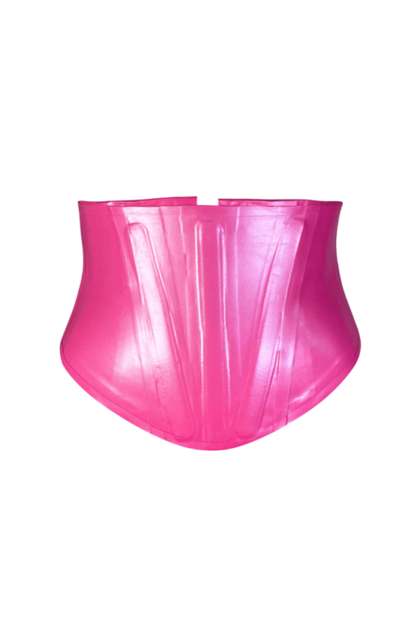 Pink PVC Corset Belt Waist Cincher For Women