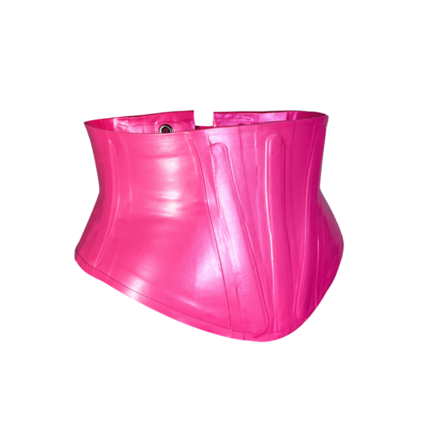 Pink PVC Corset Belt Waist Cincher For Women