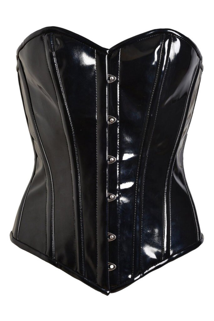 Plus Size PVC Overbust Corset