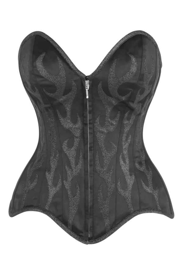 Satin Bustier For Women Overbust Corset Top