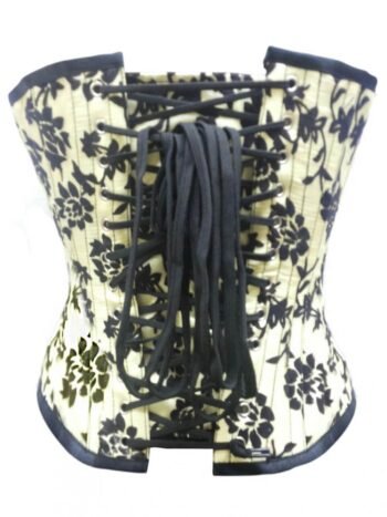 Satin Bustier Gothic Burlesque Waist Training Corset Top