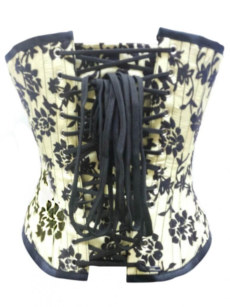 Satin Bustier Gothic Burlesque Waist Training Corset Top