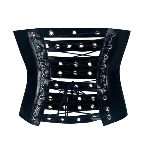 Underbust Gothic PVC Corset Belt With Buckles
