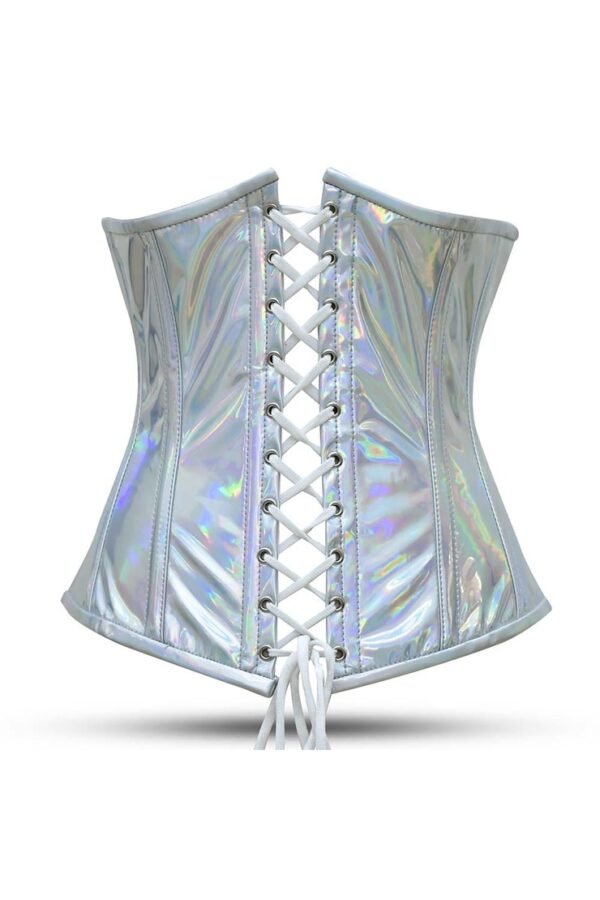Underbust PVC Shiny Laced corset longline corset