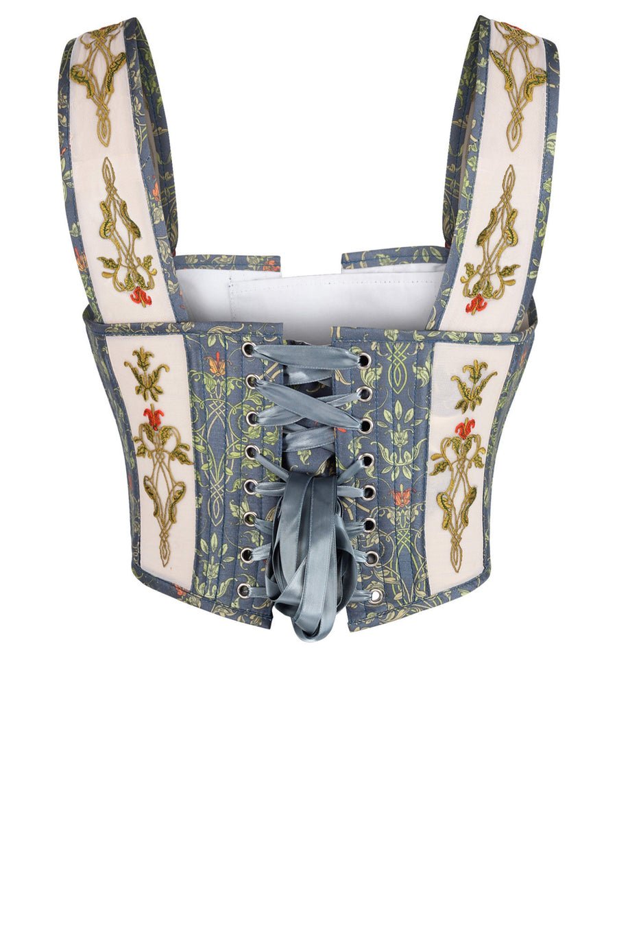 Vintage Victorian Satin Bustier Corset Top