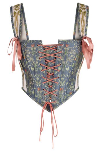 Vintage Victorian Satin Bustier Corset Top
