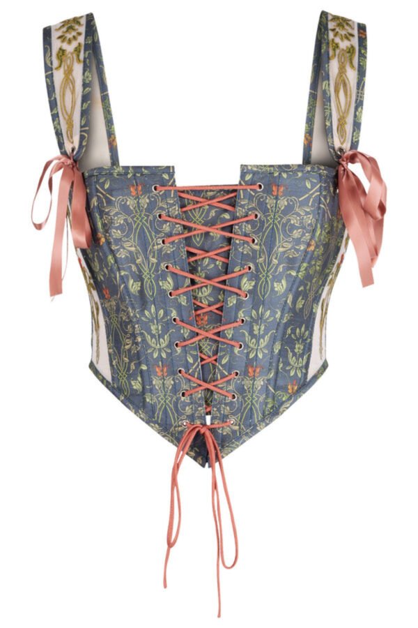 Vintage Victorian Satin Bustier Corset Top