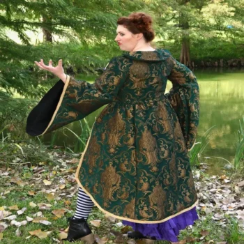 Black Victorian Witch Corset Dress womencorset.com