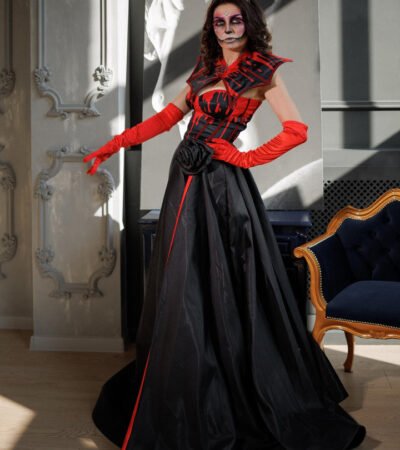 Adult Halloween Outfit Witch Corset Dark Angel Costume