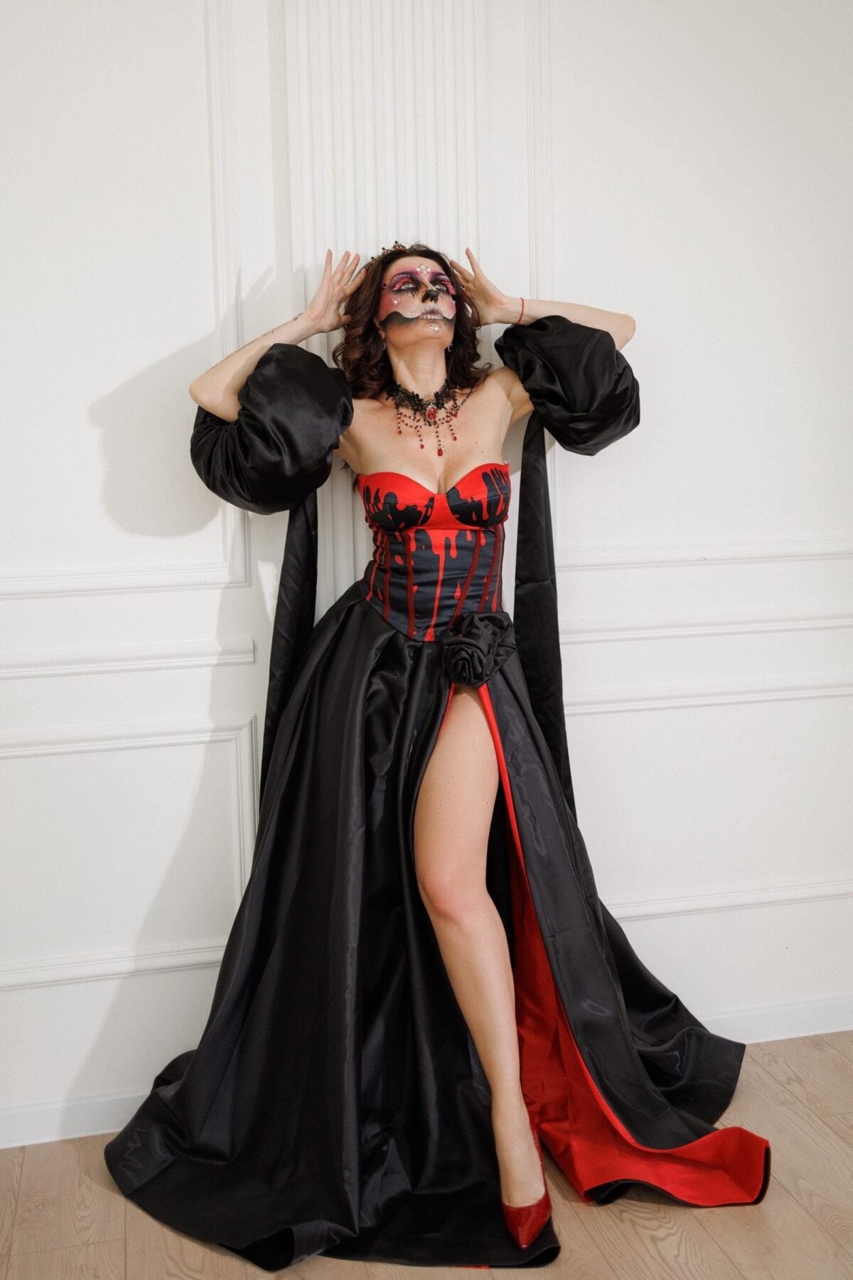 Adult Halloween Outfit Witch Corset Dark Angel Costume