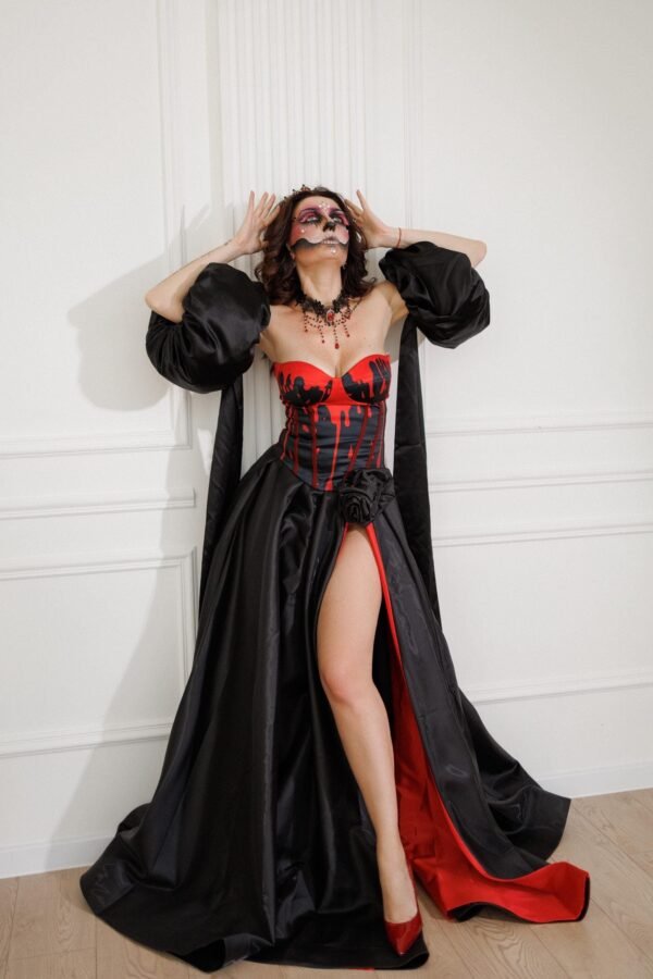 Adult Halloween Outfit Witch Corset Dark Angel Costume