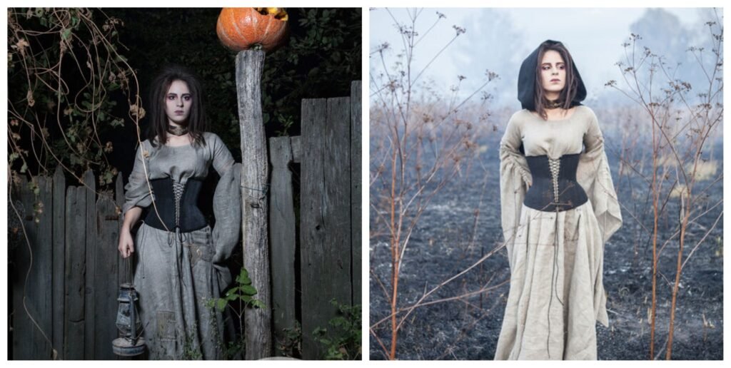 How to Style a Witch Corset for the Halloween Costume?