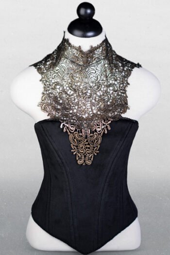Black Cosplay Witch Curvy Corset For Halloween