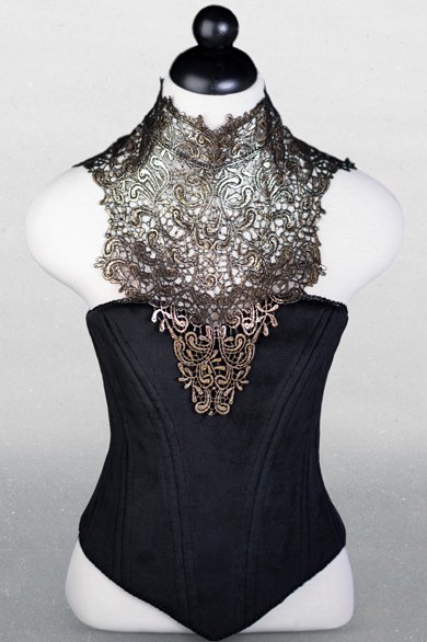 Black Cosplay Witch Curvy Corset For Halloween