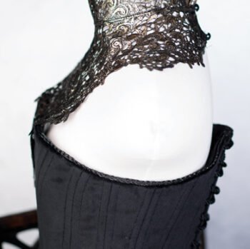Black Cosplay Witch Curvy Corset For Halloween