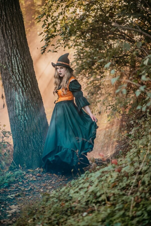 Brocade Bodice Witch Corset Halloween Costume