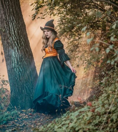 Brocade Bodice Witch Corset Halloween Costume