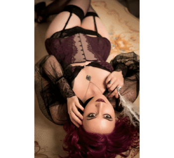 Burlesque Half Bust Witch Steel Boned Corset