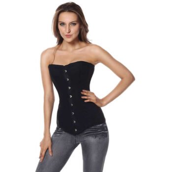 Cotton Heavy Duty Steel Boned Longline Overbust Corset