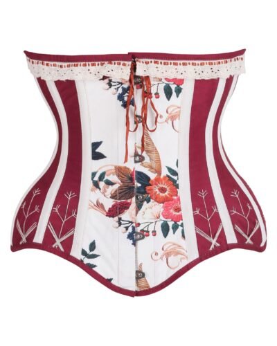 Floral Print Open Cup Half Corset