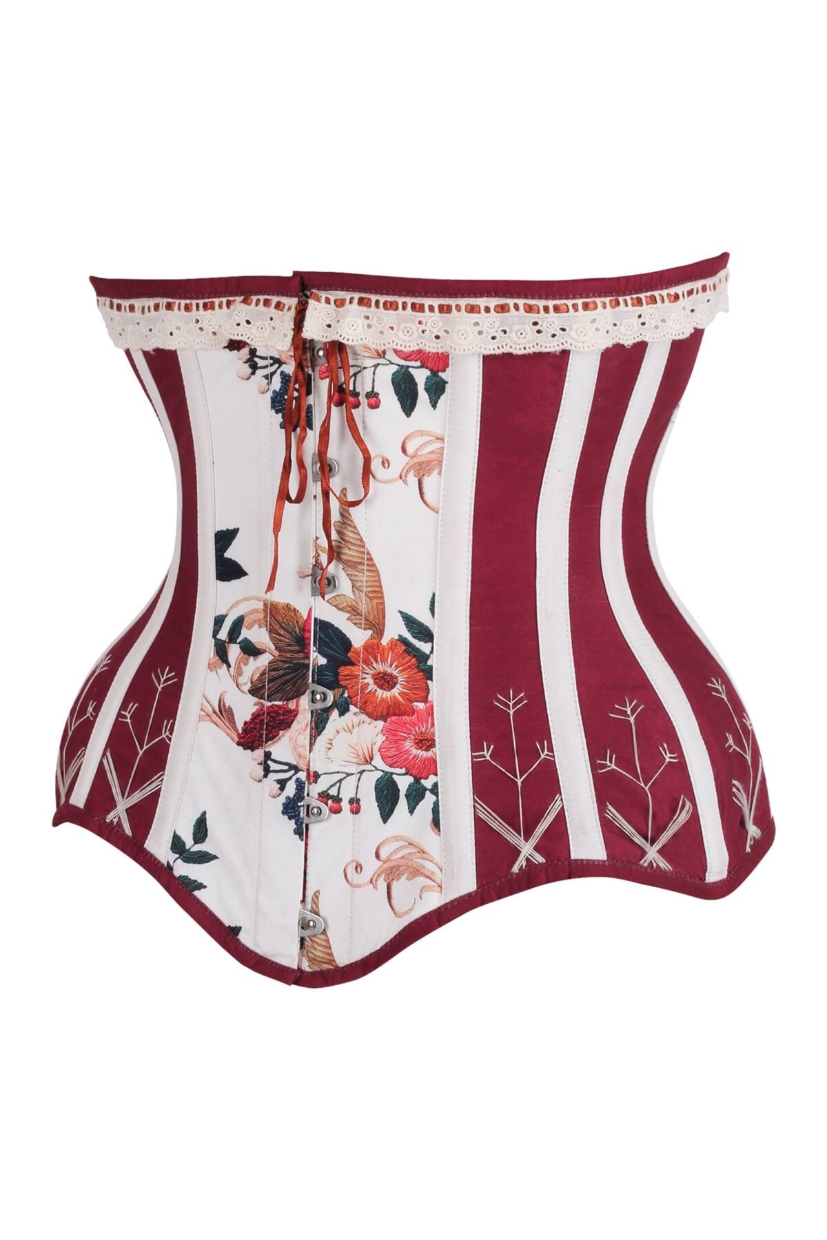 Floral Print Open Cup Half Corset