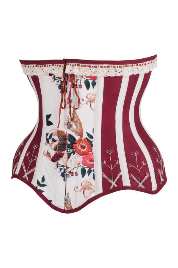 Floral Print Open Cup Half Corset
