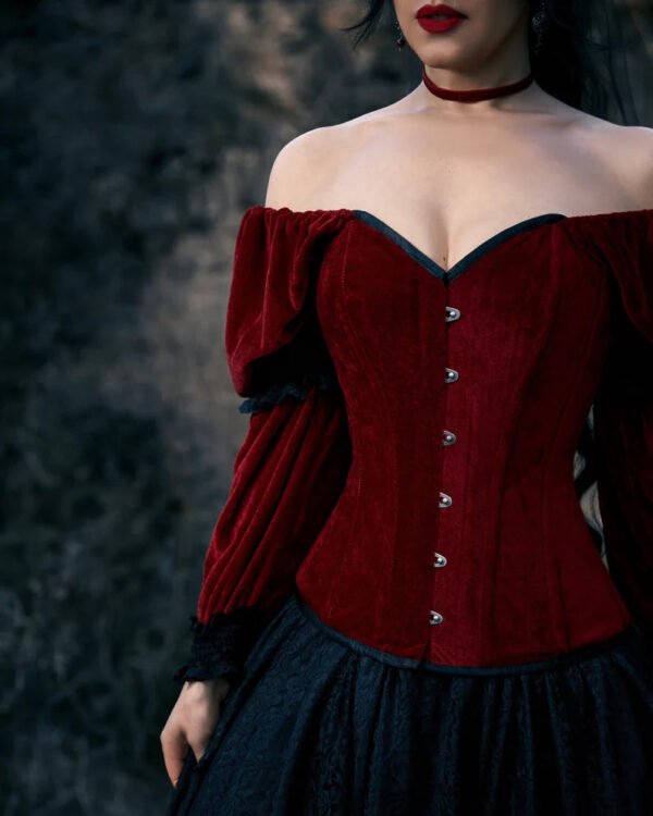 Gothic Cosplay Witch Corset Vampire Gown Dress