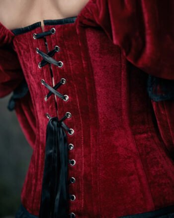 Gothic Cosplay Witch Corset Vampire Gown Dress