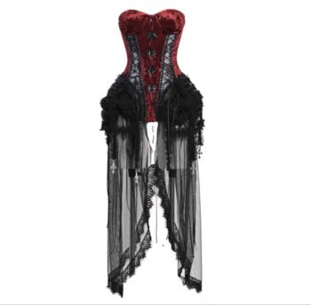 Halloween Dark Gothic Witch Corset Top