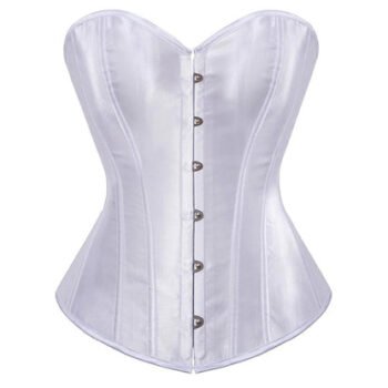 Overbust Satin Steel Boned Bridal Corset