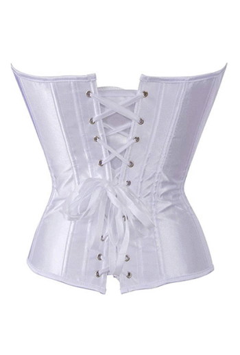 Overbust Satin Steel Boned Bridal Corset