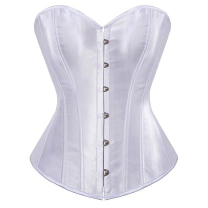 Overbust Satin Steel Boned Bridal Corset