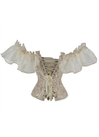 Strapless Steel Boned Gothic Bustier Overbust Corset For Women