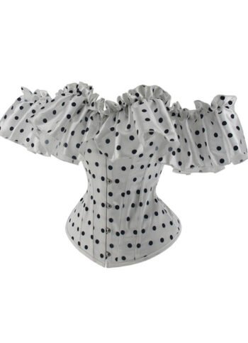 Strapless Steel Boned Gothic Bustier Overbust Corset For Women